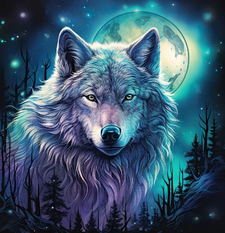 wolf decal